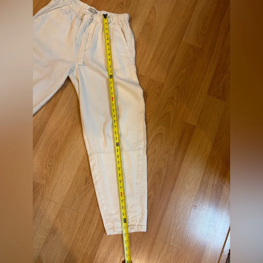 Everlane Bone Color The Linen Pull-On Barrel Pant Size S - Picture 8 of 11